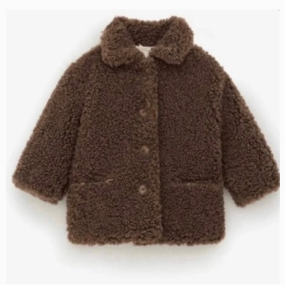 Zara Brown Teddy Jacket 4T